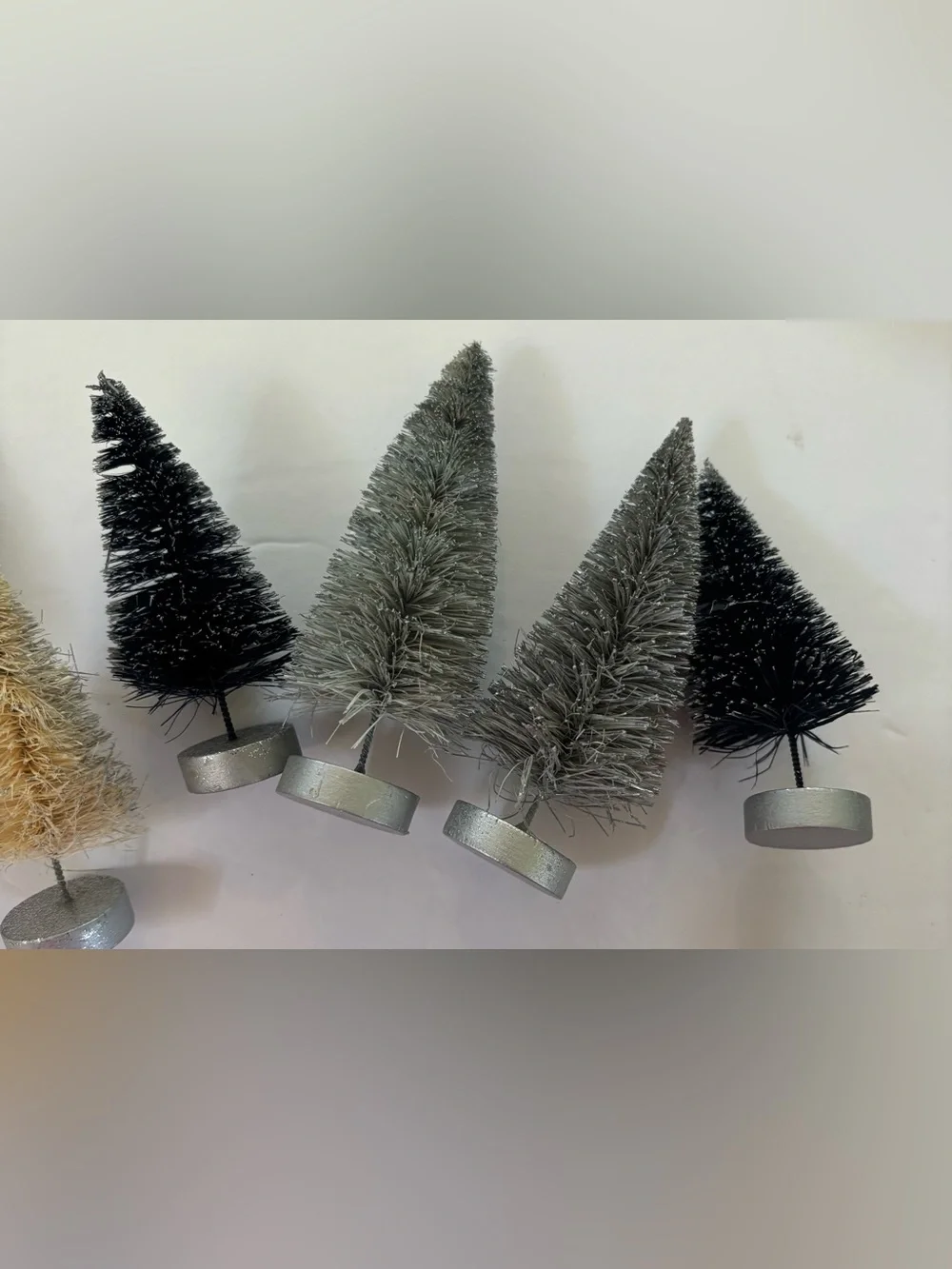 Threshold mini bottle brush Christmas trees NEW NWT 12 total